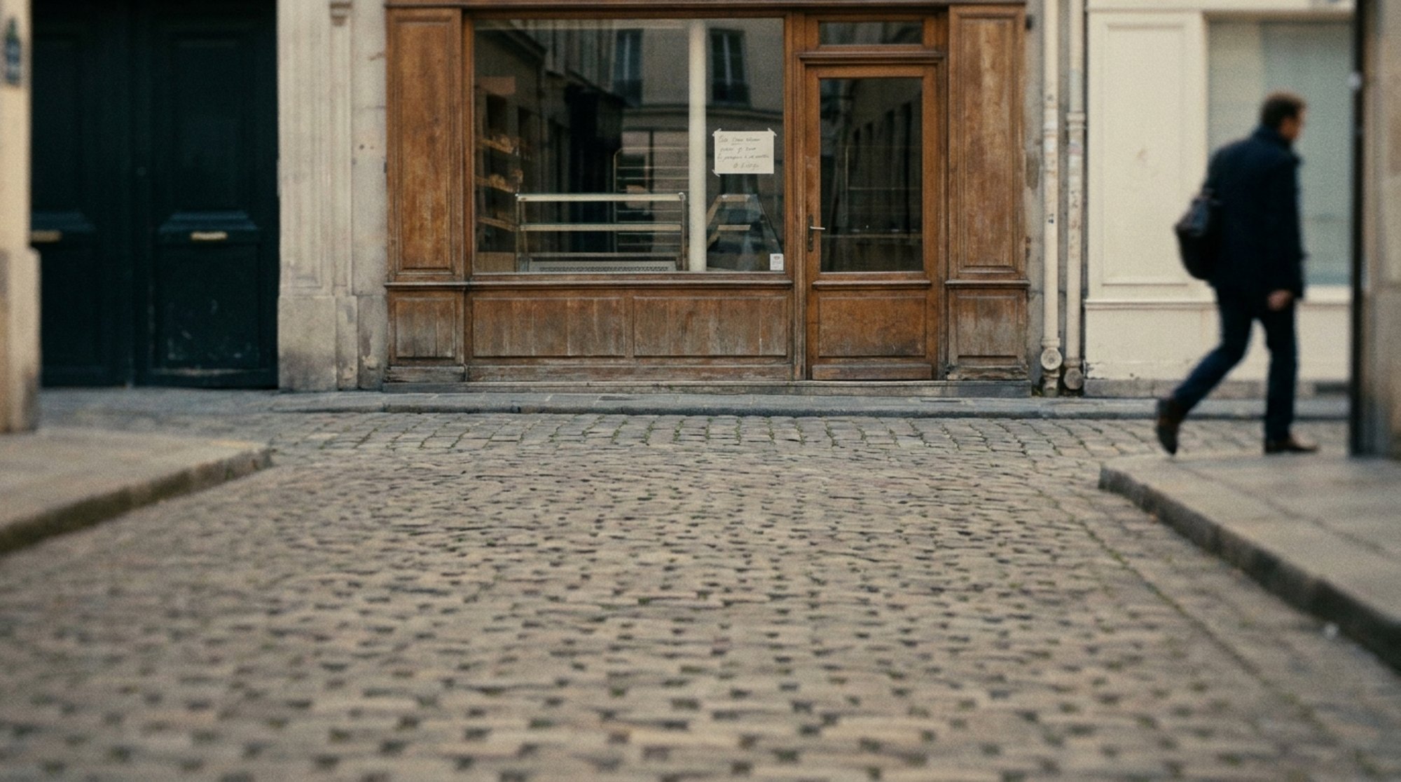 Boulangerie familiale dans un village bavarois à l'aube
